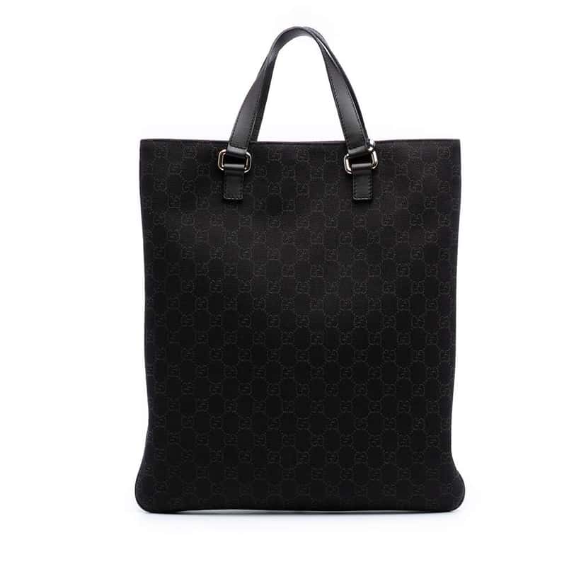 Gucci GG Denim Tote Brown Denim Good condition - Front View