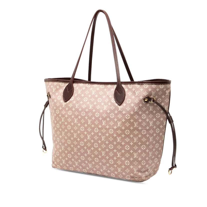 Louis Vuitton Monogram Idylle Neverfull MM Pink Canvas Good condition - Back View
