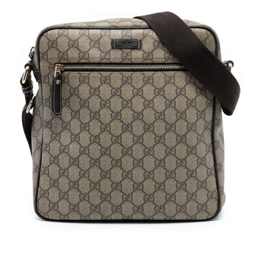 Gucci GG Supreme Crossbody Brown Canvas Good condition - Front View