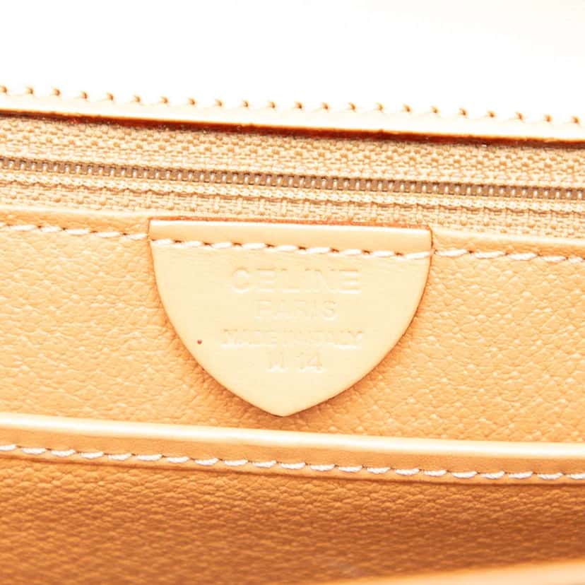 Celine Macadam Coated Canvas Top Handle Bag Brown Canvas Good condition - Box View