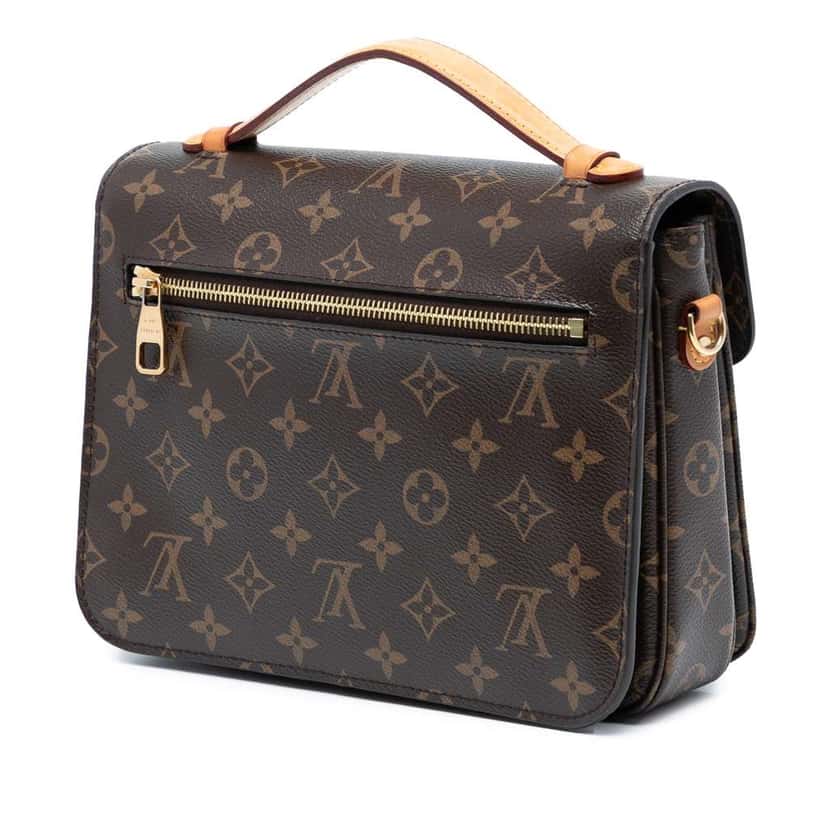 Louis Vuitton Monogram Pochette Metis Brown Good condition - Back View