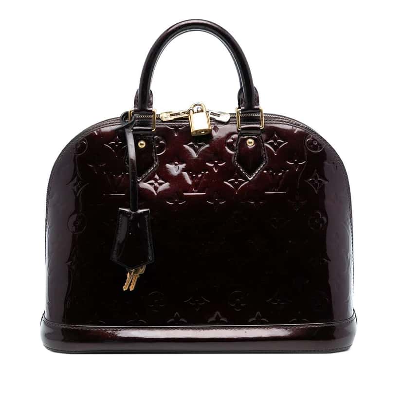 Louis Vuitton Monogram Vernis Alma PM Purple Leather Good condition - Front View
