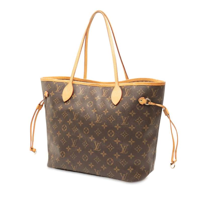 Louis Vuitton Monogram Neverfull MM Brown Good condition - Back View