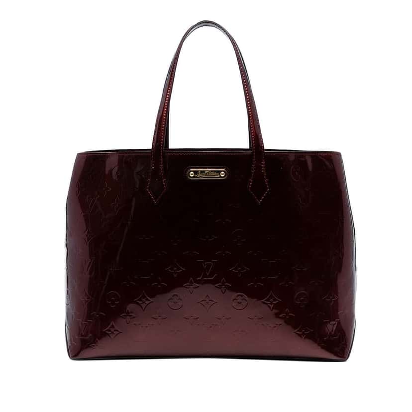 Louis Vuitton Monogram Vernis Wilshire MM Red Leather Good condition - Front View