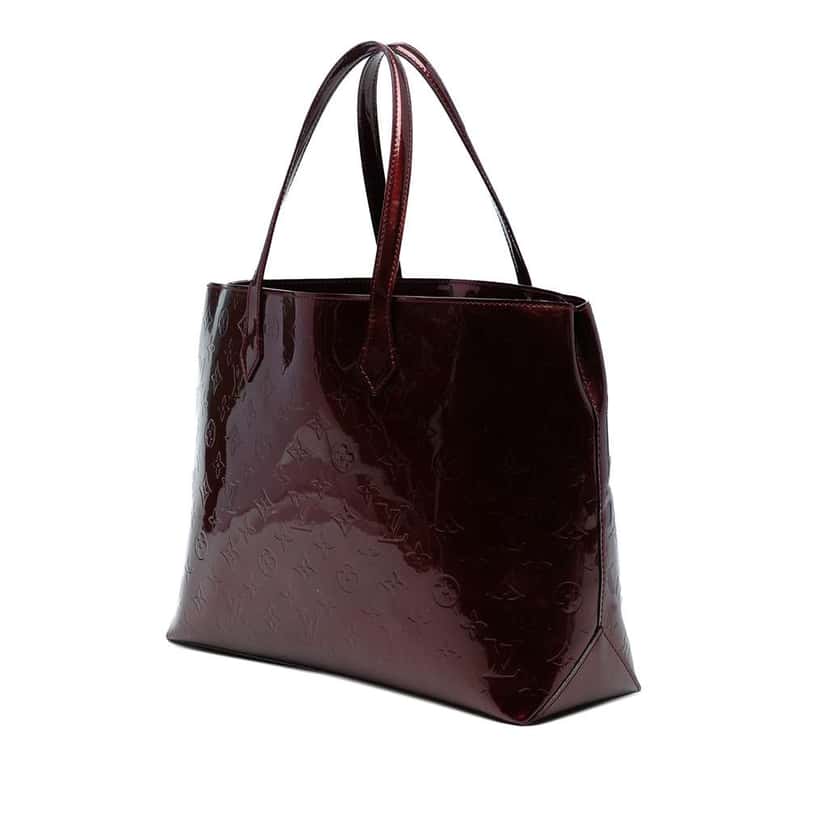 Louis Vuitton Monogram Vernis Wilshire MM Red Leather Good condition - Back View