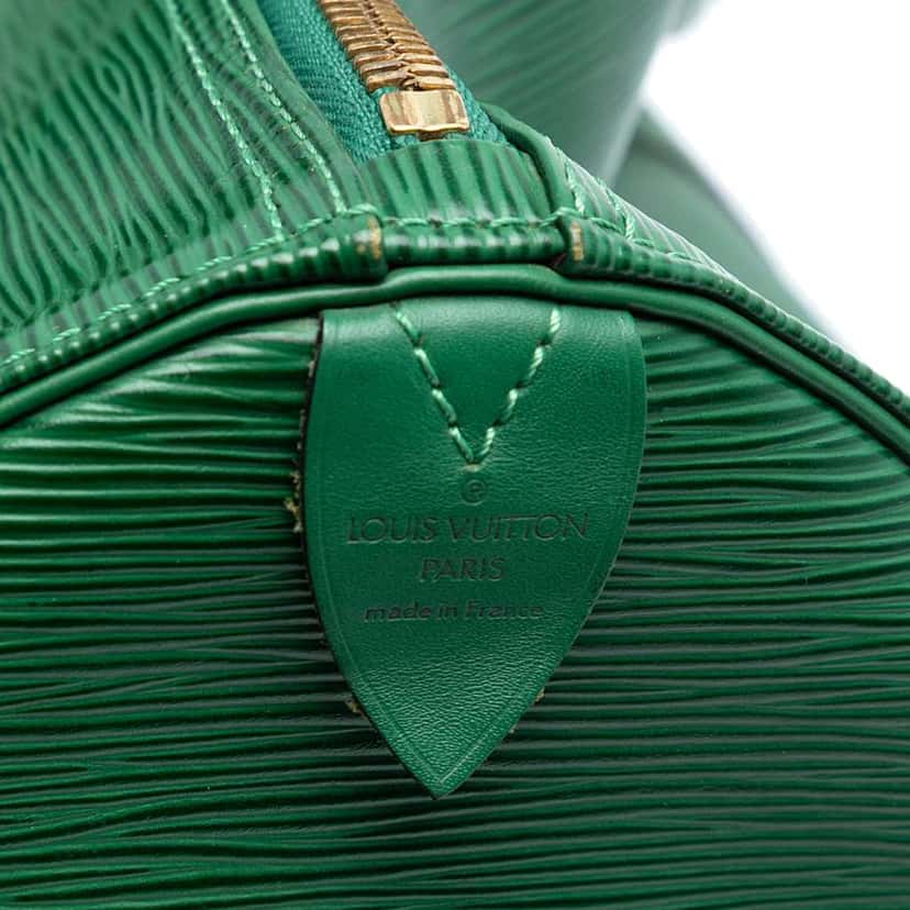 Louis Vuitton Epi Keepall 55 Green Leather Fair condition - Box View