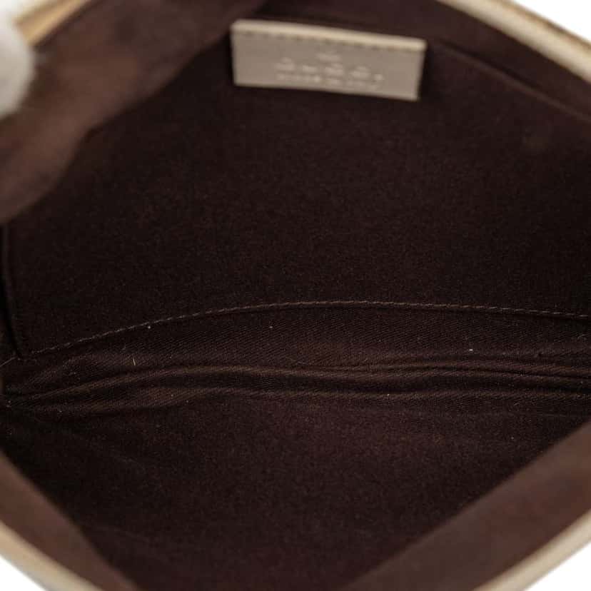 Gucci GG Canvas Perforated Crossbody Brown Canvas Very good condition - Model View