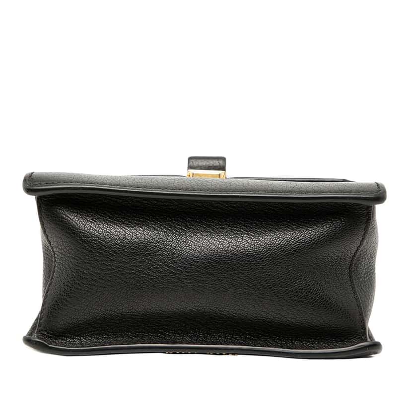 Miu Miu Mini Goatskin Madras Bandoliera Top Handle Bag Black Leather Good condition - Inside View