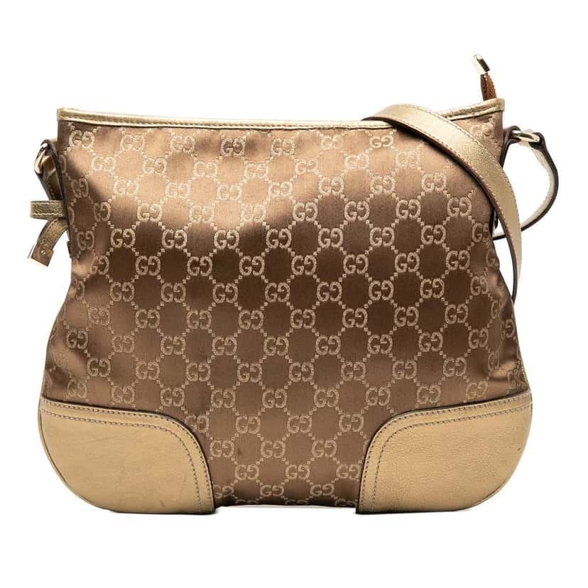 Gucci GG Canvas Web Princy Crossbody Brown Canvas Good condition - Front View