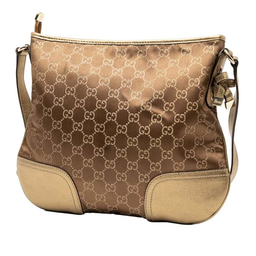 Gucci GG Canvas Web Princy Crossbody Brown Canvas Good condition - Back View
