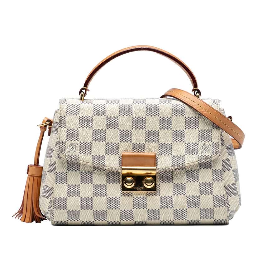 Louis Vuitton Damier Azur Croisette White Good condition - Front View