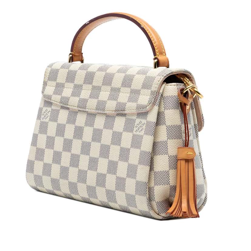 Louis Vuitton Damier Azur Croisette White Good condition - Back View