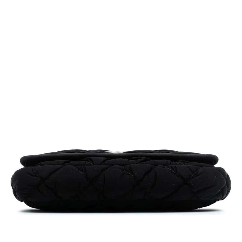 Chanel Small Quilted Nylon Bubble Flap Black Good condition - Inside View