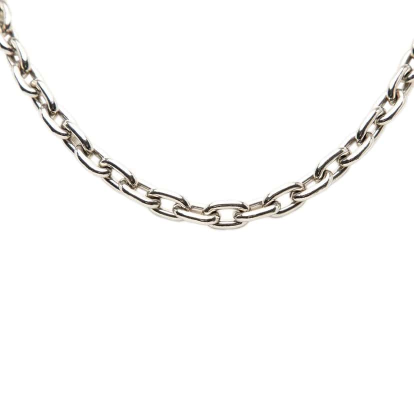 Louis Vuitton Silver Plated Chain Strap Silver Metal Good condition - Back View