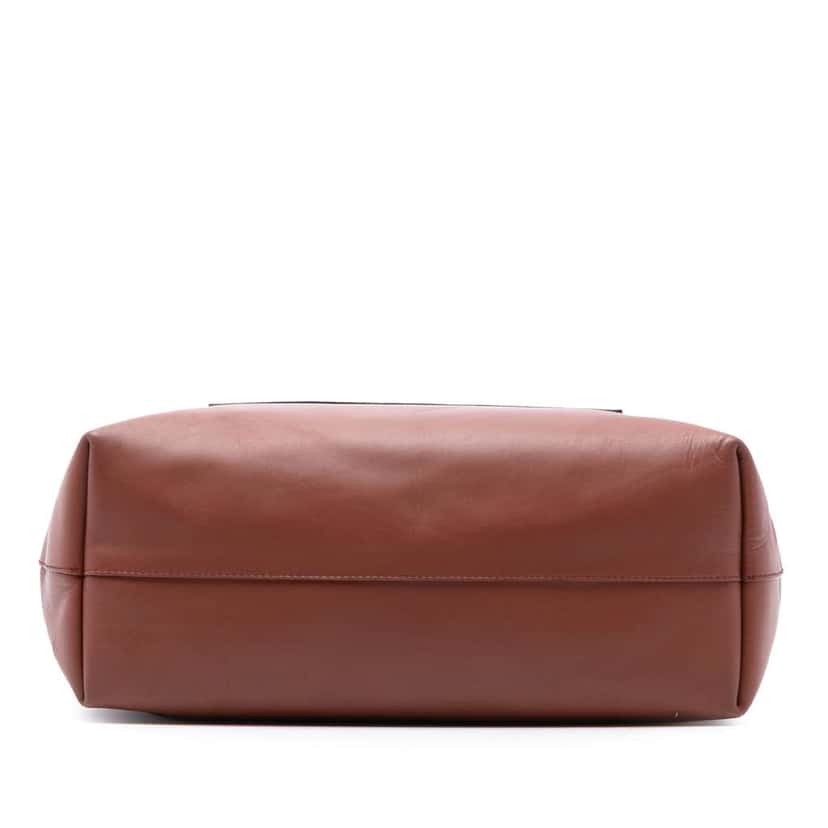 Balenciaga Bicolor Leather Pocket Shopping Tote Brown Leather Good condition - Inside View