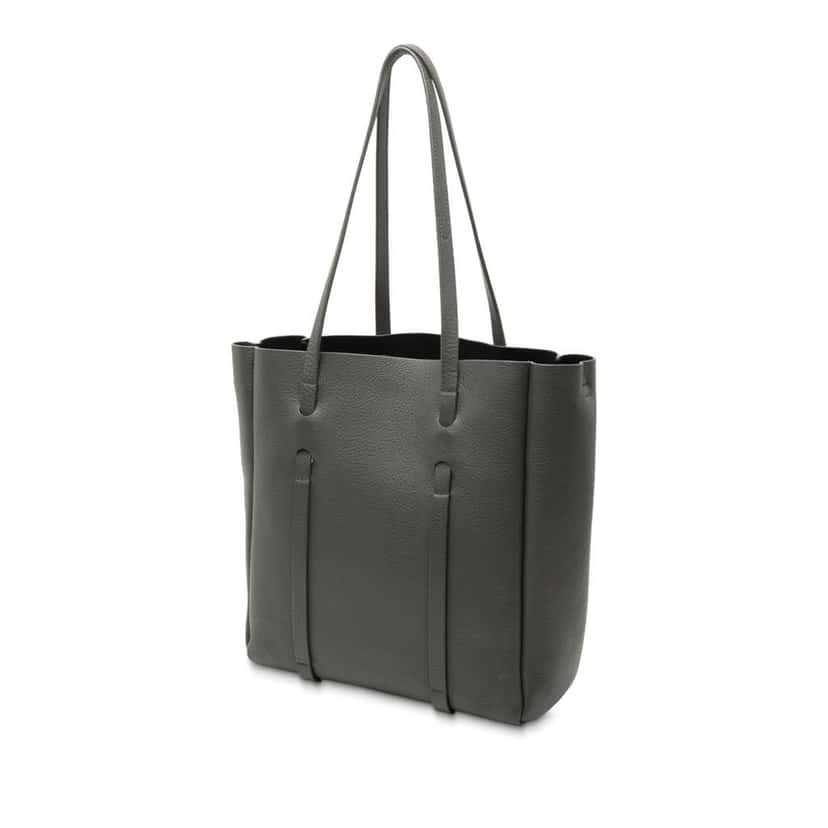 Balenciaga XS Leather Everyday Tote Grey Leather Good condition - Back View