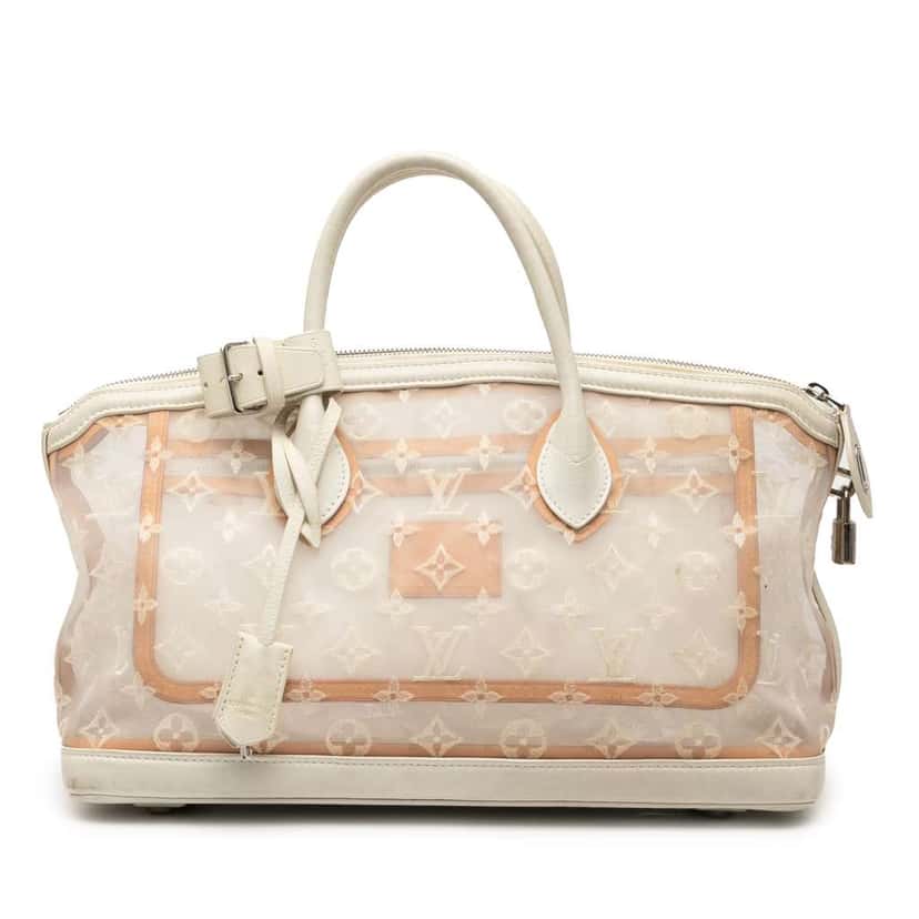 Louis Vuitton Monogram Transparence Lockit East West White Good condition - Front View