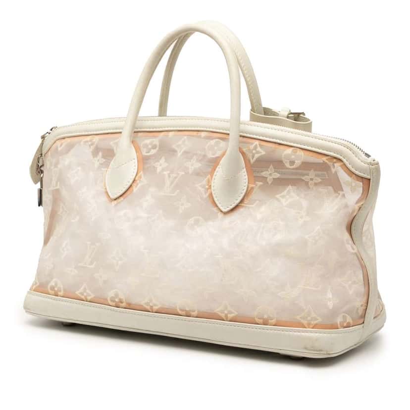 Louis Vuitton Monogram Transparence Lockit East West White Good condition - Back View