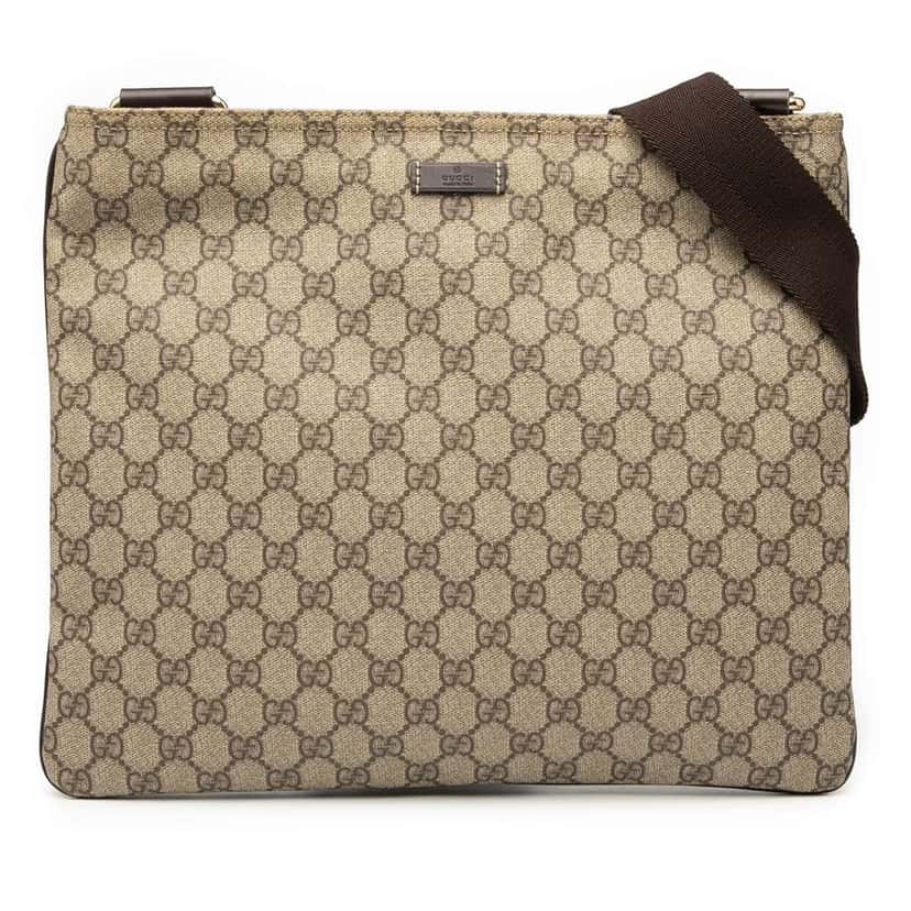 Gucci GG Supreme Crossbody Brown Canvas Good condition - Front View