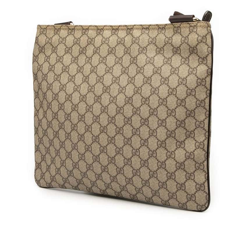Gucci GG Supreme Crossbody Brown Canvas Good condition - Back View