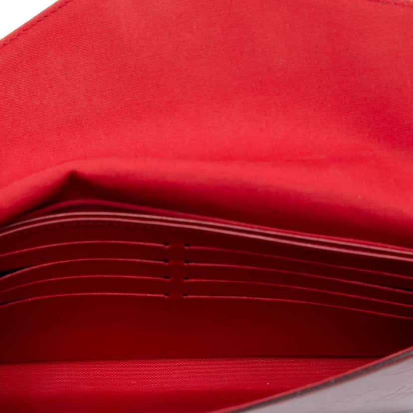 Louis Vuitton Monogram Vernis Pochette Felicie Red Leather Very good condition - Model View