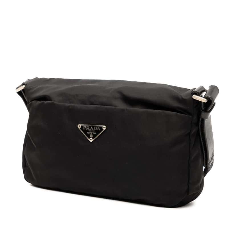 Prada Tessuto Shoulder Bag Black Good condition - Back View