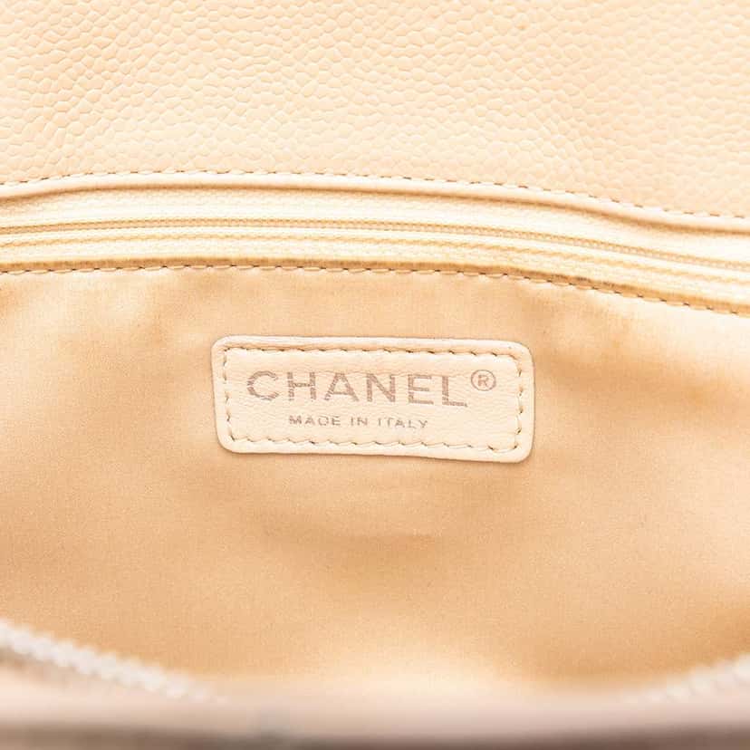 Chanel Caviar Grand Shopping Tote Brown Leather Good condition - Box View