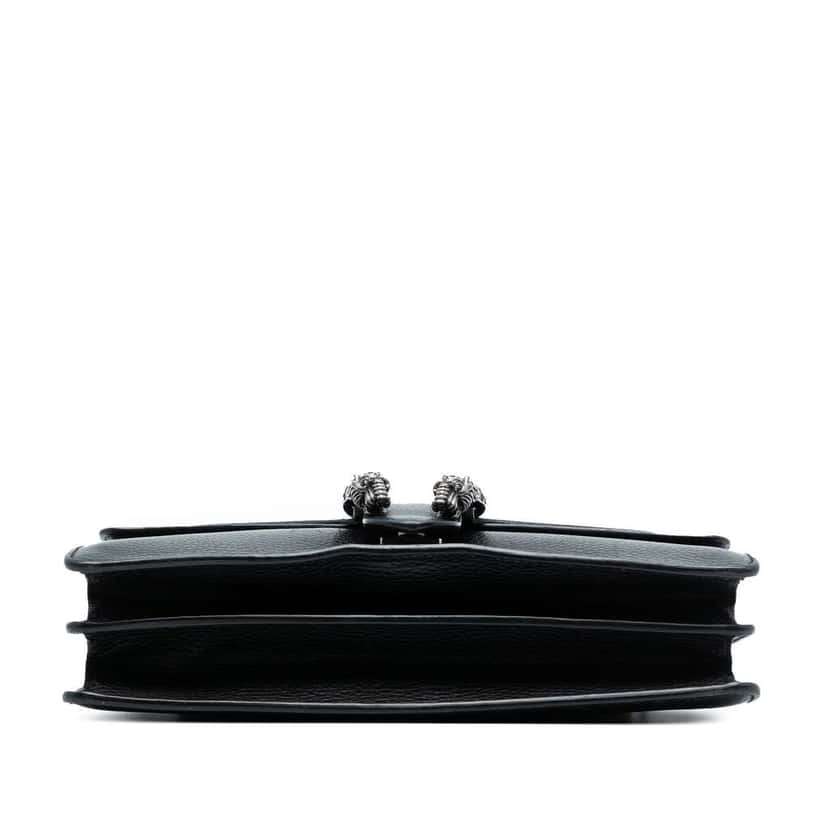 Gucci Small Leather Dionysus Shoulder Bag Black Leather Good condition - Inside View