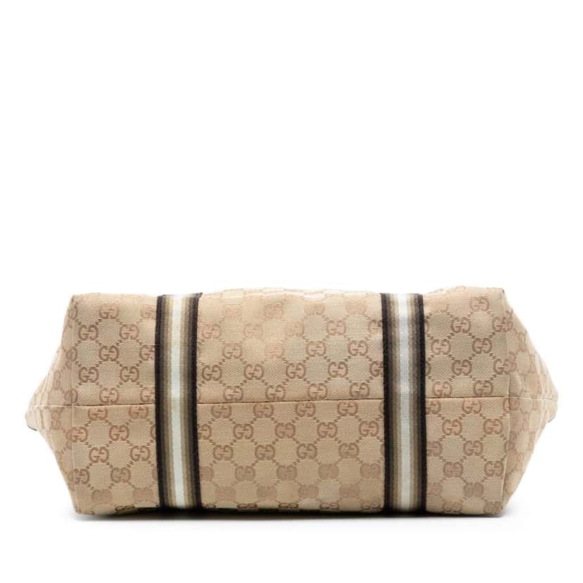 Gucci Large GG Canvas Jolicoeur Tote Brown Canvas Good condition - Inside View