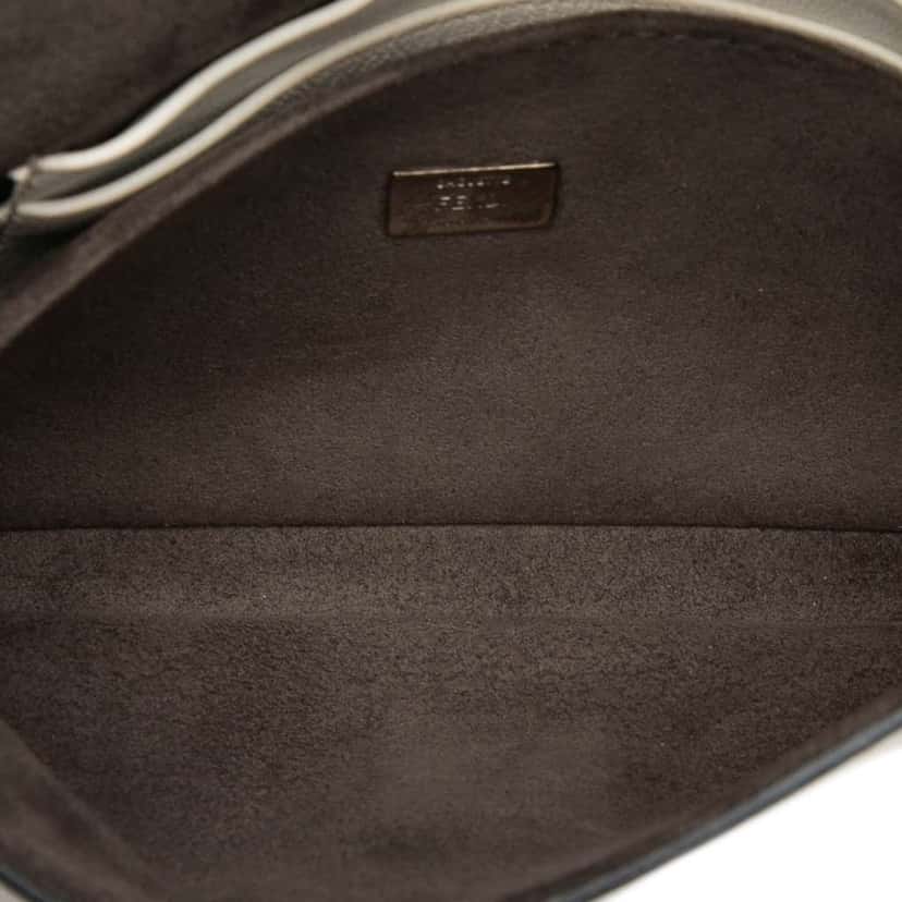 Fendi Micro Nappa Monster Baguette Satchel White Leather Good condition - Model View