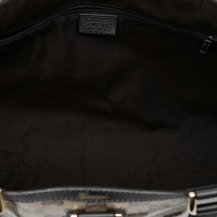 Gucci GG Crystal Abbey D Ring Tote Brown Canvas Good condition - Model View