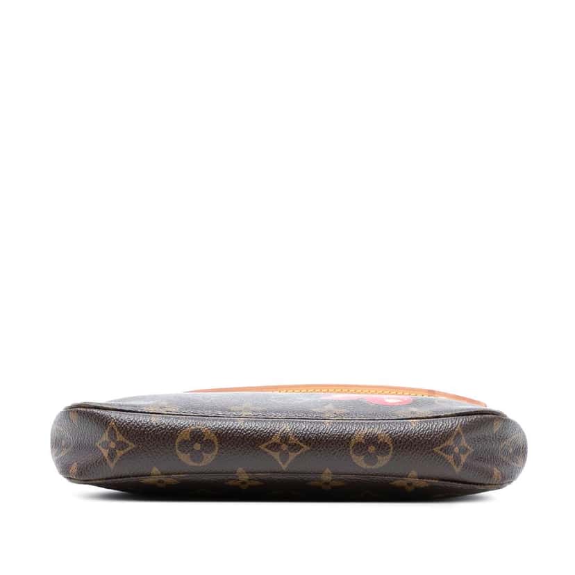 Louis Vuitton Takashi Murakami Monogram Cherry Pochette Accessoires Brown Good condition - Inside View