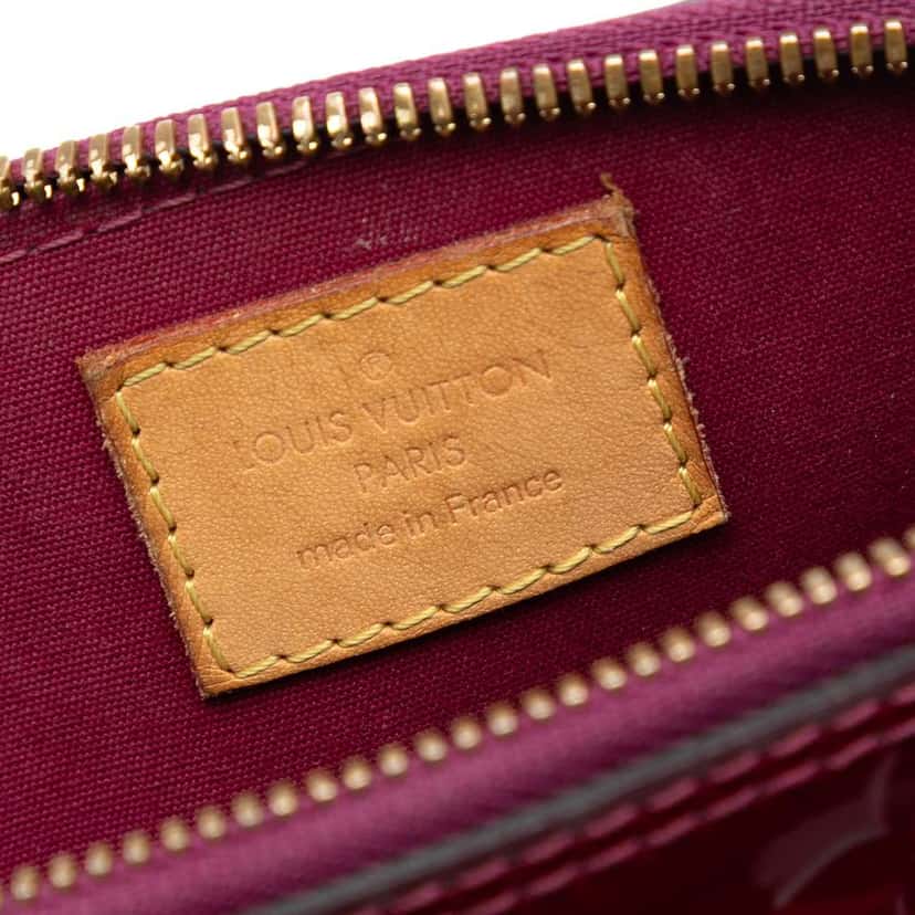 Louis Vuitton Monogram Vernis Alma BB Red Leather Good condition - Box View