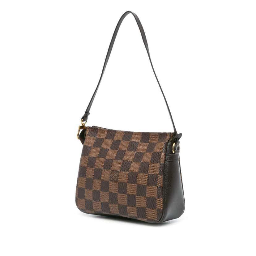 Louis Vuitton Damier Ebene Trousse Pochette Brown Canvas Good condition - Back View