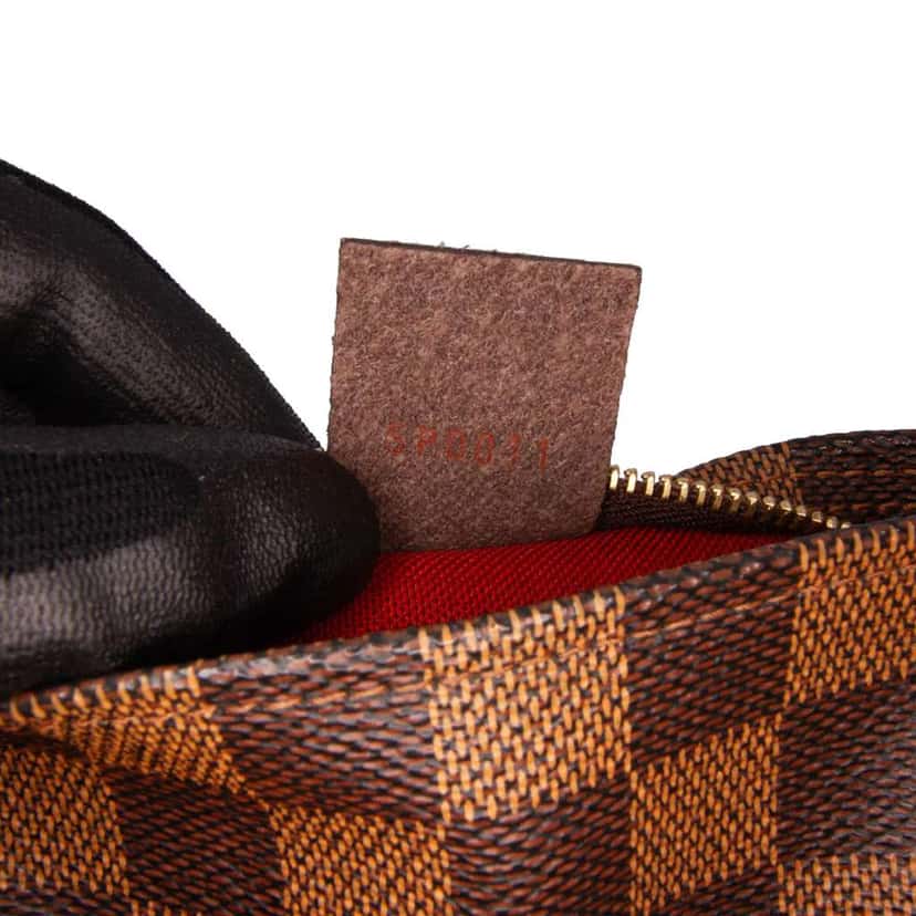 Louis Vuitton Damier Ebene Trousse Pochette Brown Canvas Good condition - Box View