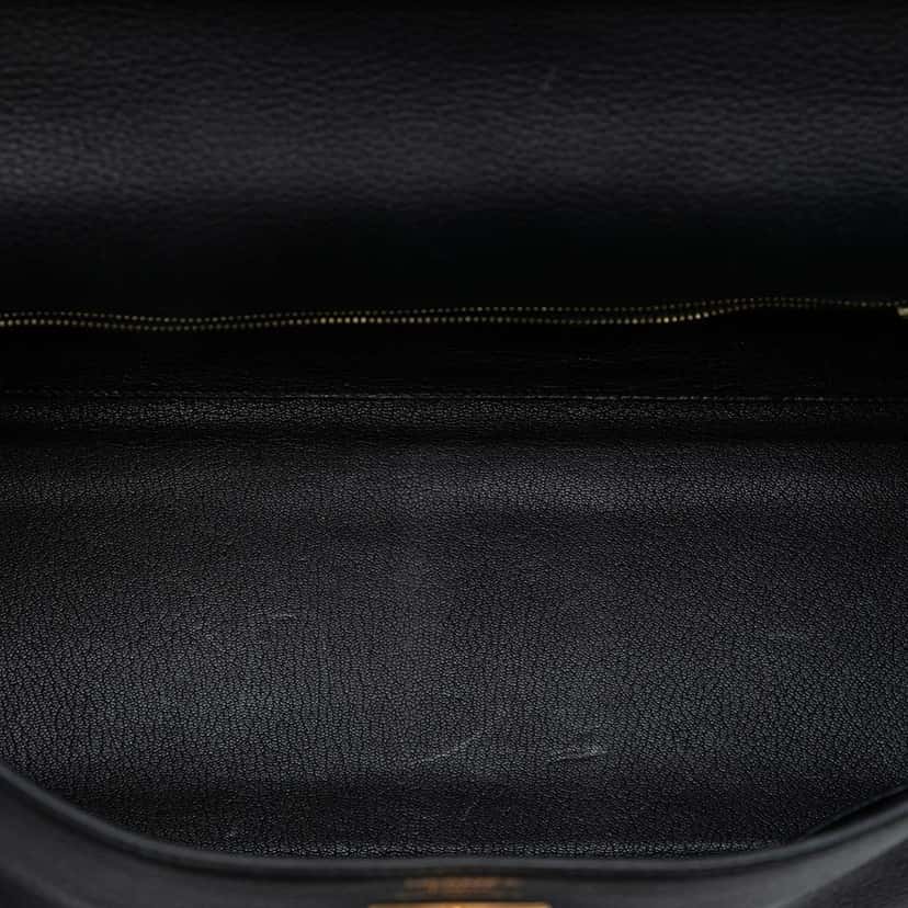 Hermès Togo Kelly II Retourne 35 Black Leather Good condition - Model View