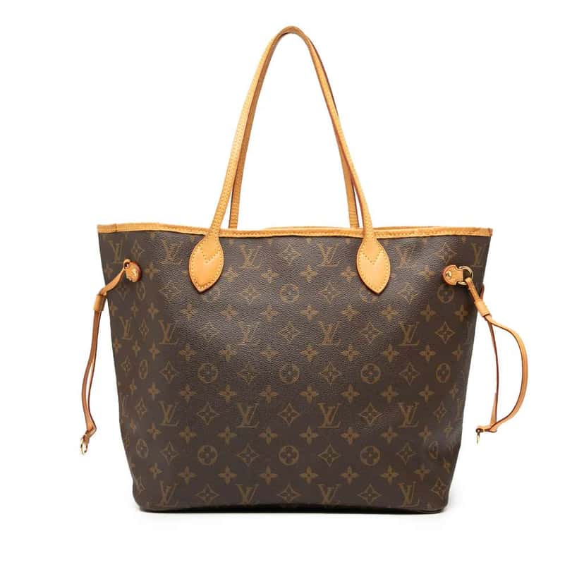 Louis Vuitton Monogram Neverfull MM Brown Good condition - Front View