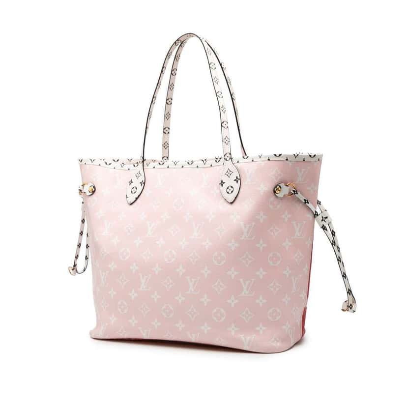 Louis Vuitton Monogram Giant Neverfull MM Red Good condition - Back View