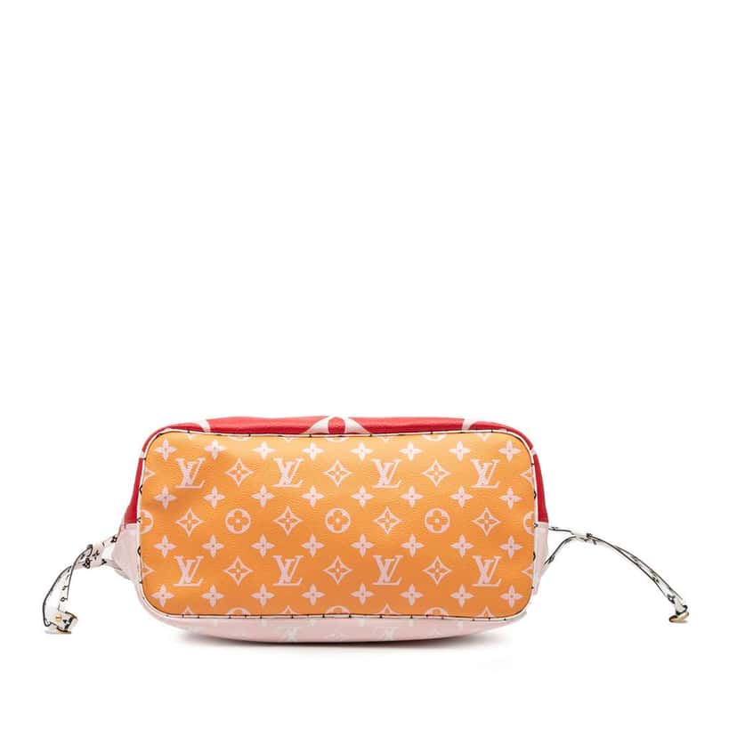 Louis Vuitton Monogram Giant Neverfull MM Red Good condition - Inside View