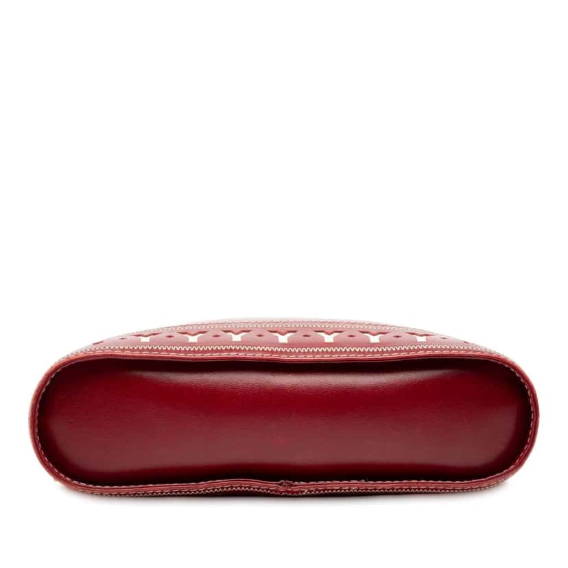Saint Laurent Leather Dome Shoulder Bag Red Leather Very good condition - Inside View