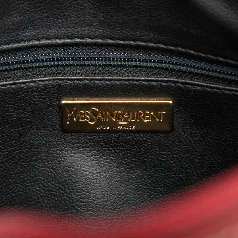 Saint Laurent Leather Dome Shoulder Bag Red Leather Very good condition - Box View