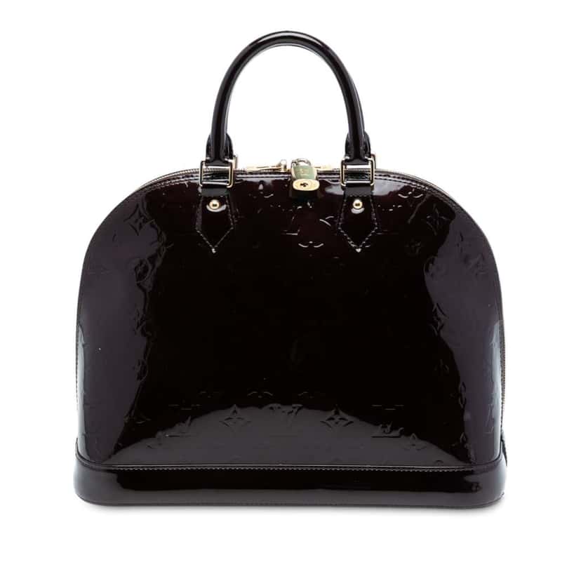 Louis Vuitton Monogram Vernis Alma MM Purple Leather Good condition - Front View