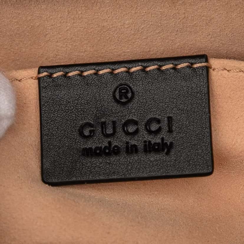 Gucci GG Marmont Matelasse Leather Belt Bag Black Leather Good condition - Box View