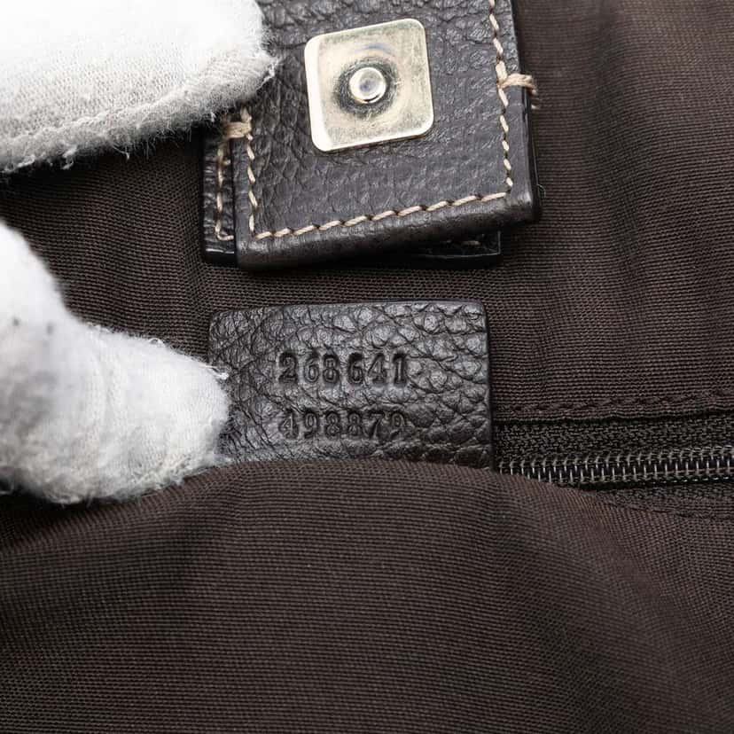 Gucci GG Crystal Abbey D Ring Convertible Tote Brown Canvas Good condition - Box View