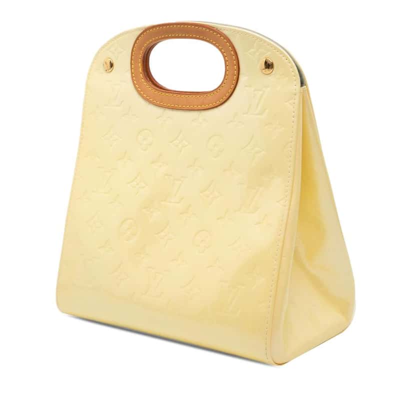 Louis Vuitton Monogram Vernis Maple Drive White Leather Good condition - Back View