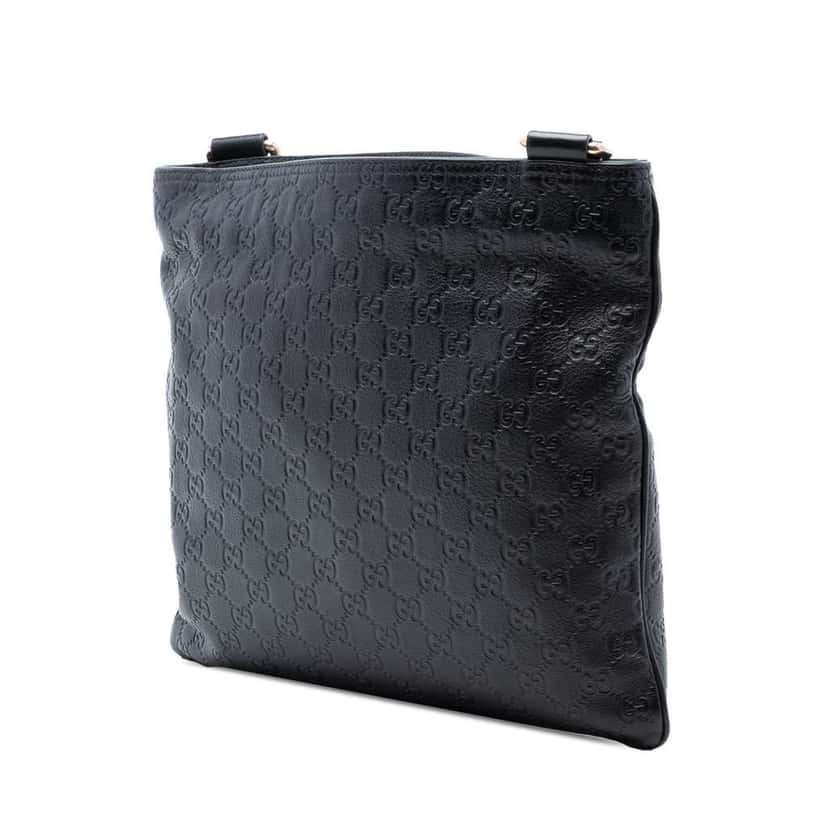 Gucci Guccissima Crossbody Black Leather Good condition - Back View