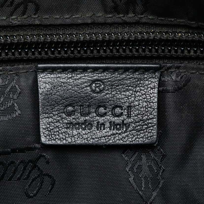Gucci Guccissima Crossbody Black Leather Good condition - Box View