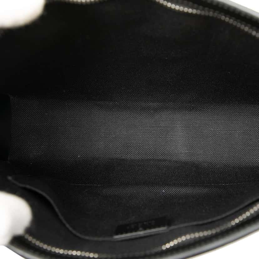 Gucci GG Supreme Web Clutch Black Canvas Good condition - Model View