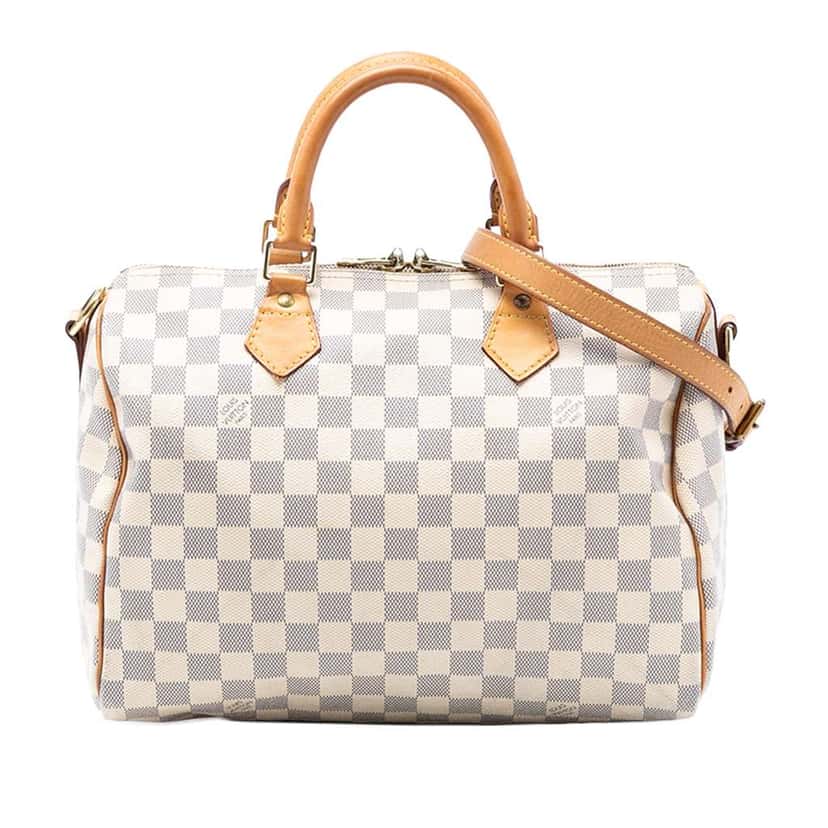 Louis Vuitton Damier Azur Speedy Bandouliere 30 White Good condition - Front View