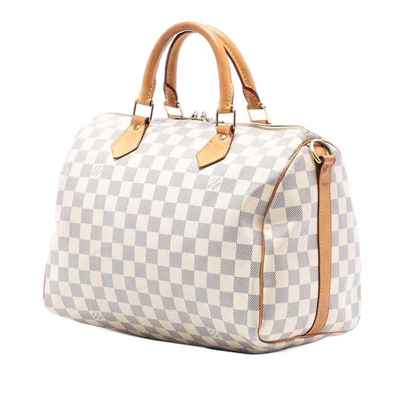 Louis Vuitton Damier Azur Speedy Bandouliere 30 White Good condition - Back View